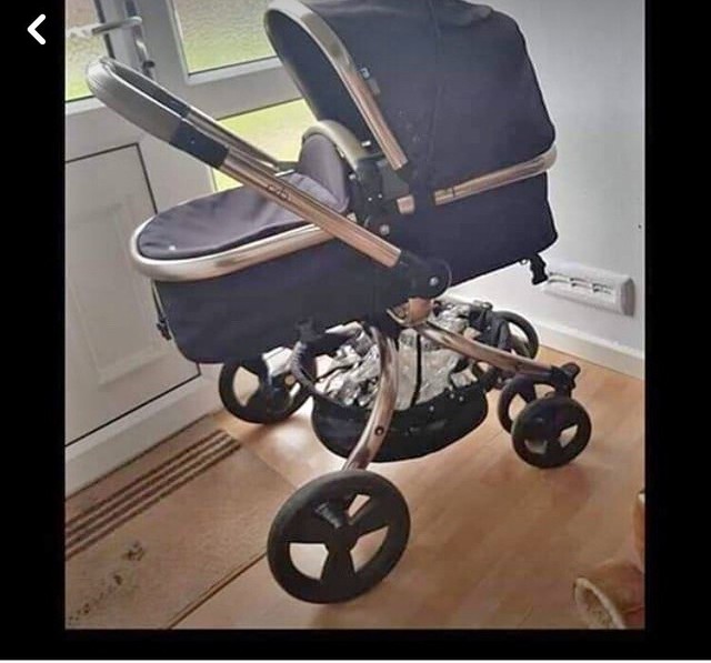 mothercare orb black and rose gold